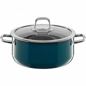 Каструля 24 см, зеленувато-синя Compact Silit