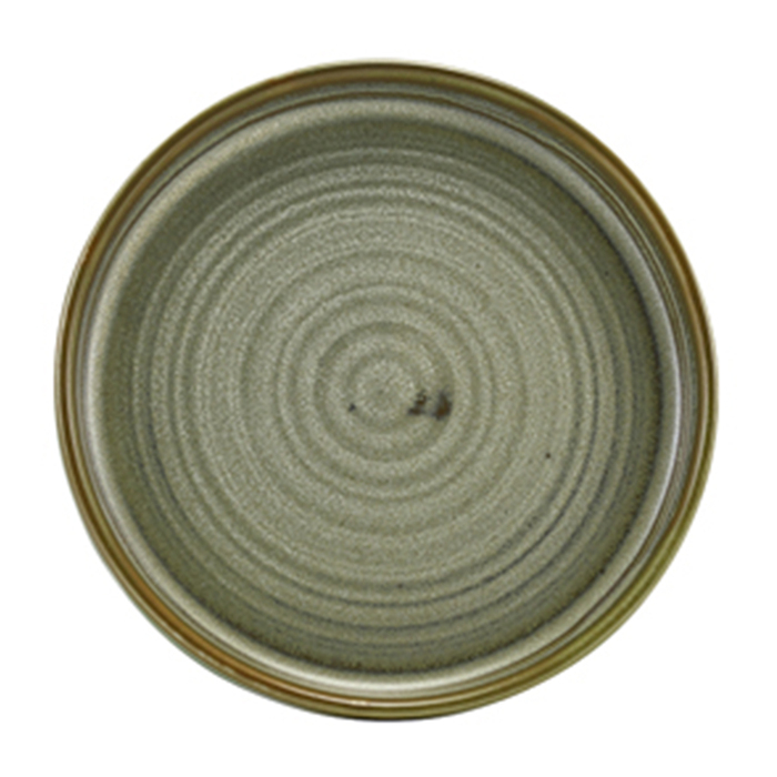 Тарілка презентаційна 14x2 см із низьким вертикальним бортом, Terra Porcelain Matt Grey, GenWare