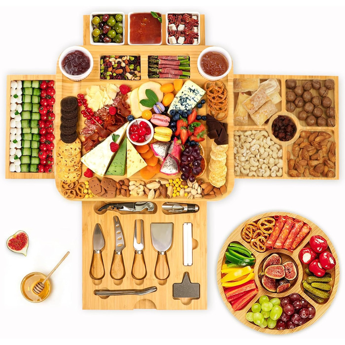 Бамбукова дошка для снеків BEAUTLOHAS