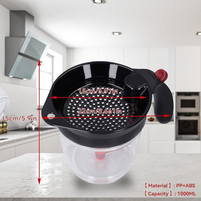 Сепаратор для отделения жира, 1 л Cyrank