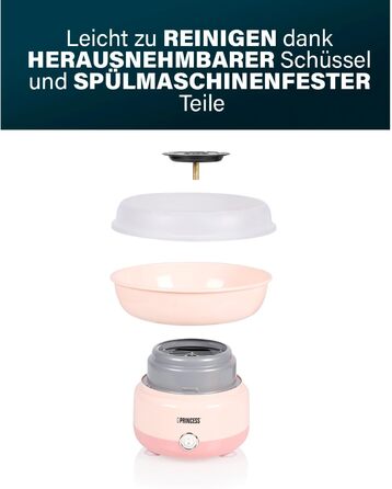 Машина для цукрової вати з 10 паличками та мірною ложкою, потужність 500 Вт Princess