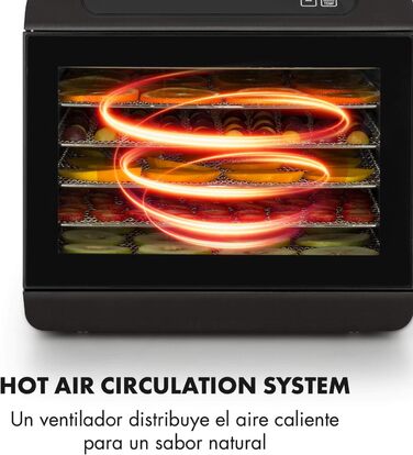 Дегідратор на 6 полок, 500 Вт, чорний Arizona Jerky Klarstein