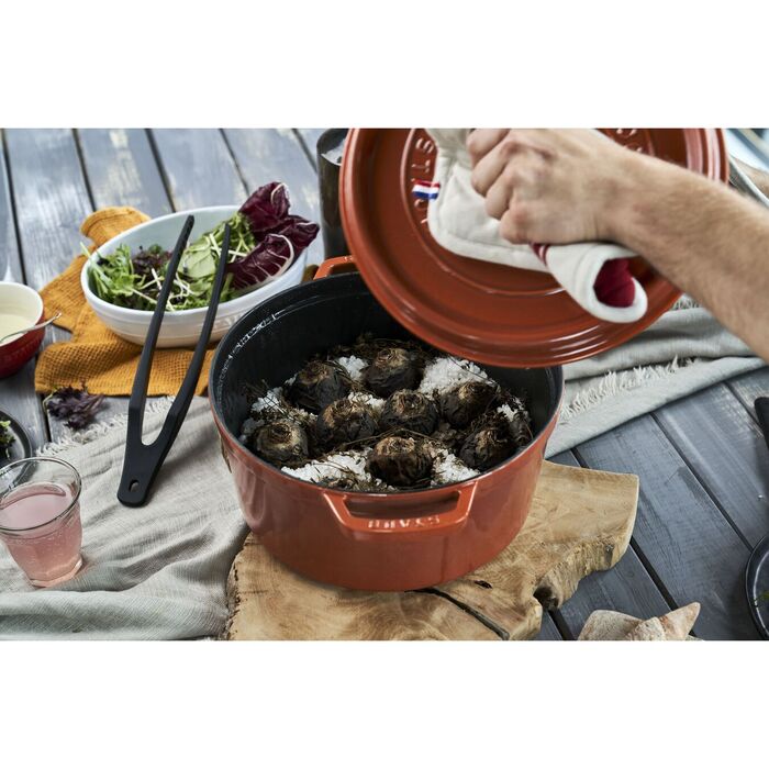 Кокот круглий 28 см, кориця Staub