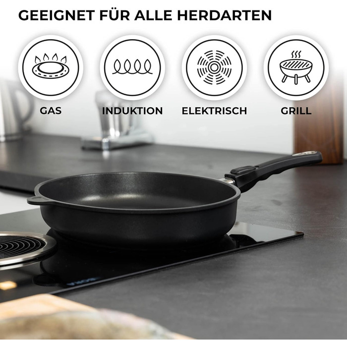 Сковорода для рыбы со стеклянной крышкой MaxxGoods