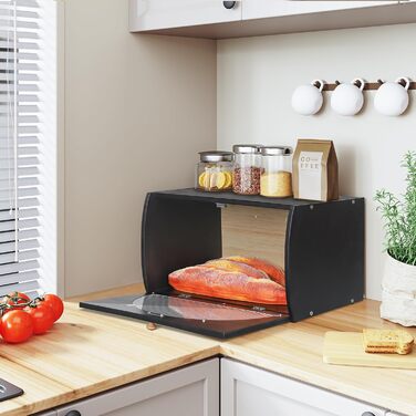 Хлібниця 39 х 23 х 21 см чорний Leader Accessories