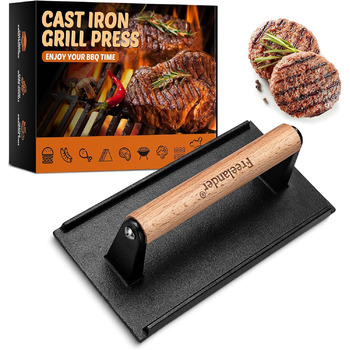 Прес для м'яса з чавуна прямокутна Freelander