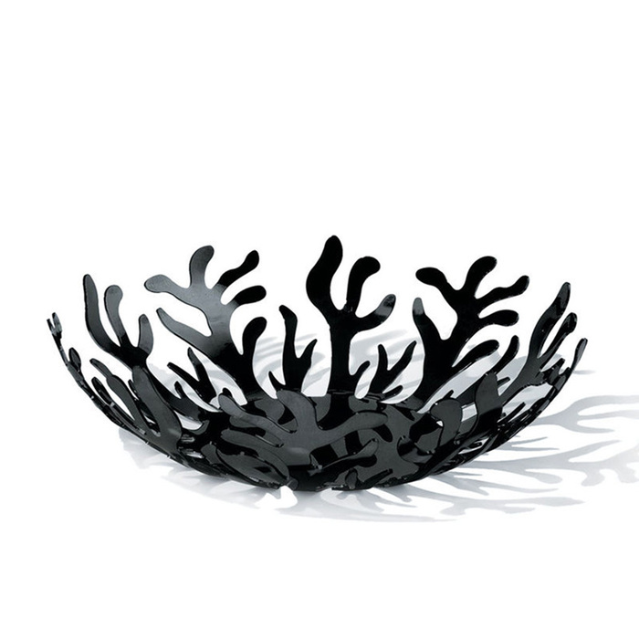 Ваза для фруктів 29 х 10 см чорна Mediterraneo Alessi