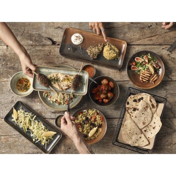 Блюдо прямоугольное 30х14 см, Terra Porcelain Matt Grey, GenWare