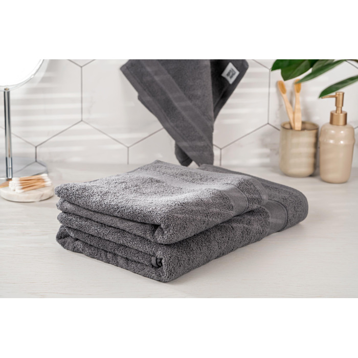 ARDESTO Рушник махровий SuperSoft, графіт, 30х50см, 100% бавовна