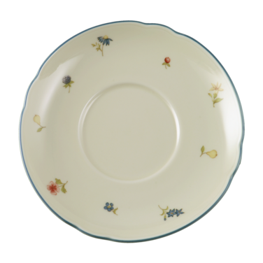 Блюдце до чашки для сніданку 16 см Streublume blauer Rand Marie-Luise Seltmann