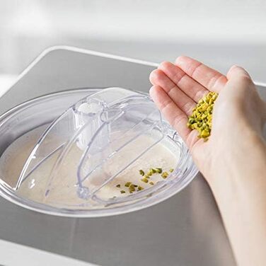 Морожениця та йогуртниця 2,0 л з самоохолоджуючим компресором 180 Вт з контейнером для зберігання Springlane