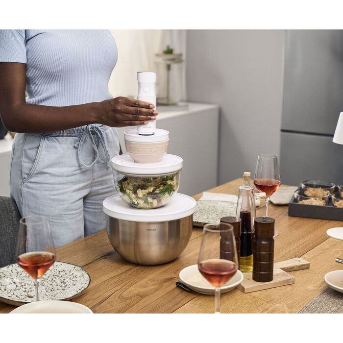 Набір керамічних мисок з вакуумними кришками 12 см, 6 предметів, червоний Fresh & Save Zwilling