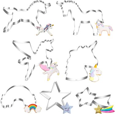 Різдвяні формочки для печива, набір формочок для печива гном Санта Клаус, формочка для печива з нержавіючої сталі у формі лося, формочка для печива з 4 головами лося, подарункові формочки для печива для випікання помадних тортів (барвиста тема A2)