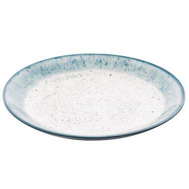 Тарілка десертна Ardesto Siena, 19см, порцеляна, біло-блакитний