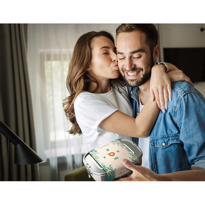 Ланч-бокс для дітей металевий 800 мл, 2 перегородки FOXBOXX