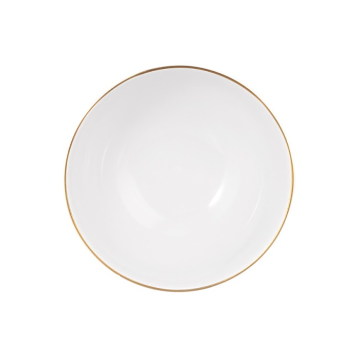 Піала для капучіно 0,4 л, біла із золотистим обідком Amina Goldrand Seltmann Weiden