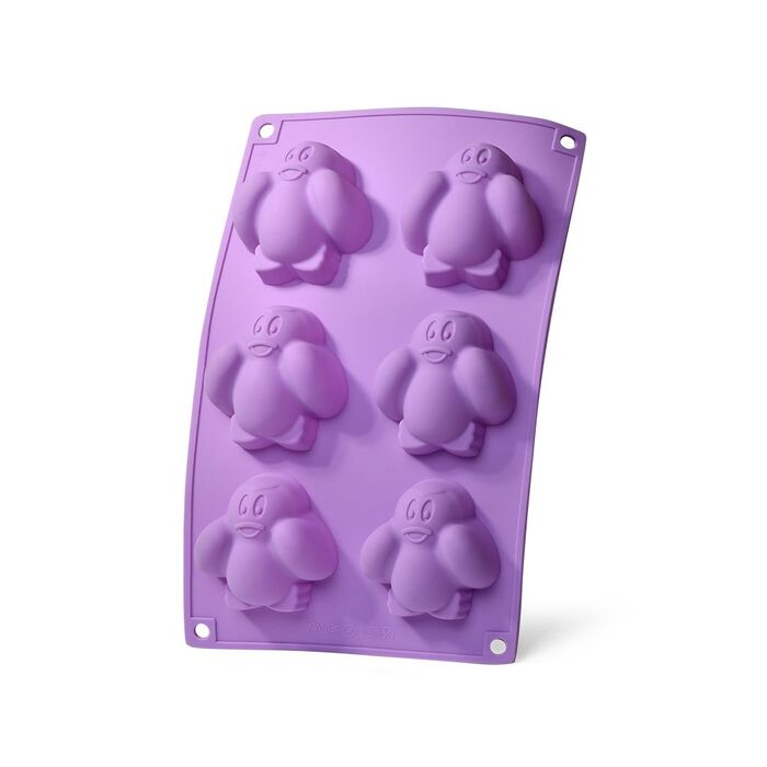 Форма для випічки Fissman 6 кексів Пінгвіни 27,5x17,5x2,8 см (6733)