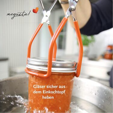 Набір для консервації 8 предметів помаранчевий Megusta