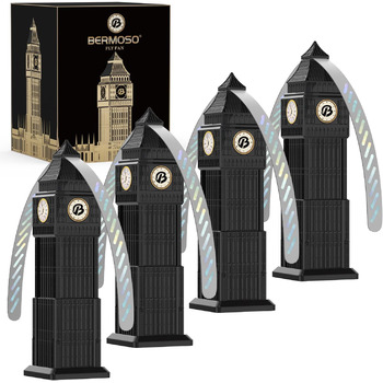 Вентилятор відлякувач комах 4 шт чорний bermoso