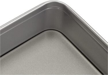 Прямокутна пружинна форма Dr. Oetker 38 x 25 см двоколірна, квадратна форма для торта з двоколірним антипригарним покриттям, високоякісна форма для випічки з відмінною теплопровідністю (колір червоний/сірий), кількість