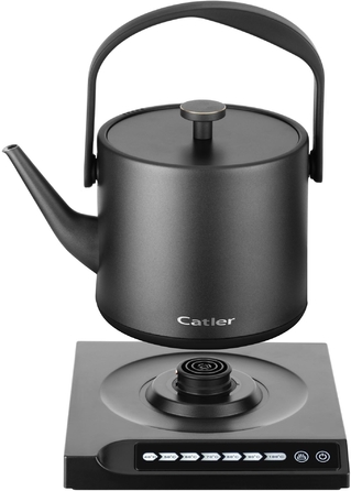 CATLER Электрочайник 0.6л, Strix, заварник, нерж. сталь, поддержание температуры, смысл. руковод., черный