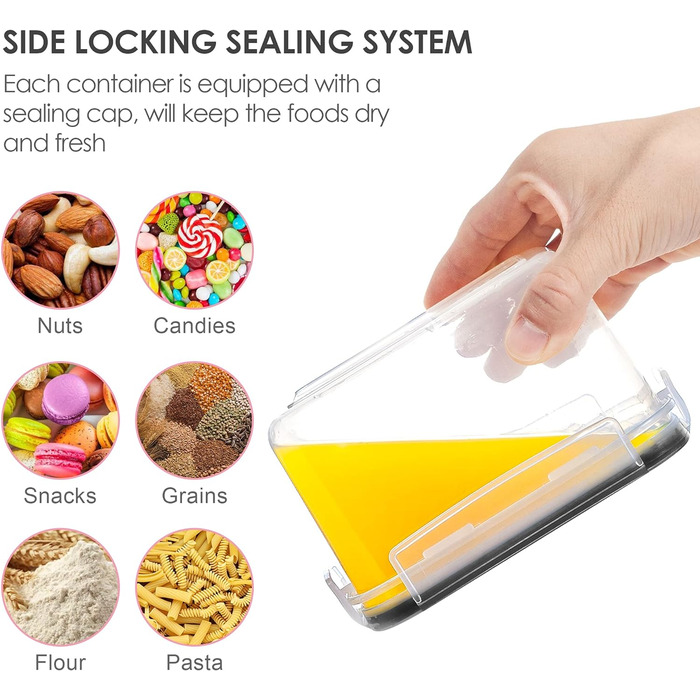 Набір ємностей для зберігання 0,8 л, 12 предметів, Vtopmart