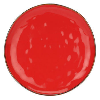 Тарілка обідня Rose&Tulpani Milano CONCERTO CORALLO, керамограніт, корал, діам. 27 см