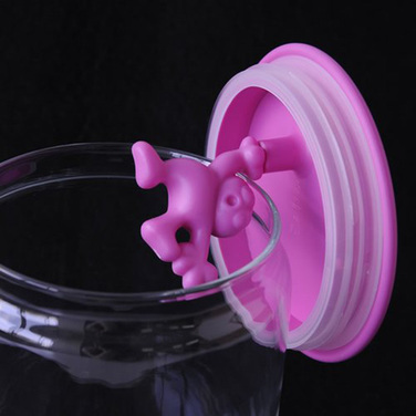 Ємність для зберігання 0,7 л прозора / рожева Gianni Alessi