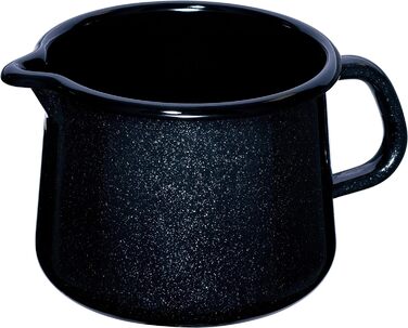 Горщик для дзьоба 10 0,75 л, Country Special Edition Flora, діаметр об'єму 0,75 літра, висота емалі, індукційна (12 см, чорний), 0039-070