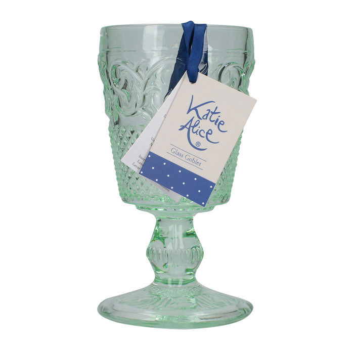 Фужер для вина, тисненное стекло CreativeTops, зеленый, 150 мл