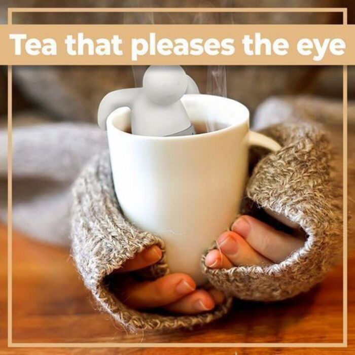 Силіконове ситечко для чаю у формі чоловічка 6,3 х 8,3 см Retoo