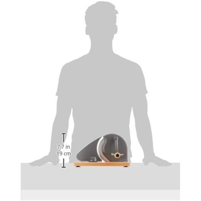 Інструкція з нарізки хліба Zassenhaus CLASSIC Сталеве лезо Solingen Товщина різання 1-18 мм Дошка і кривошип з деревини бука Розміри 30 25,5 19см (сіро-коричневий, одна упаковка)