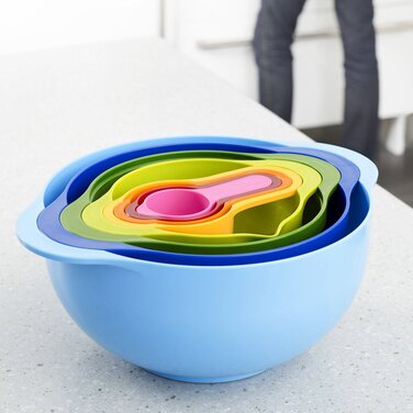 Набір мисок для приготування їжі, 8 предметів, різнокольоровий Duo Nest Joseph Joseph