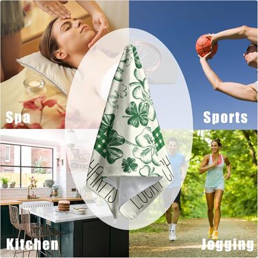 Різдвяні кухонні рушники Kwlegh, рушник для рук, різдвяна ялинка, цукерка-тростина, сніжинка, рушник для пальців, набір з 2 шт. , милий чоловічий банний рушник, високопоглинаючі рушники, 36 x (талісман на щастя)