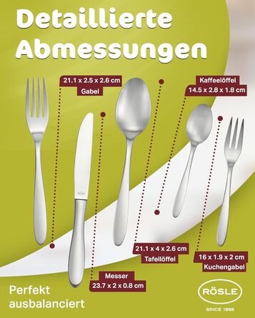 Набір столових приборів на 12 осіб 60 предмети Rosle