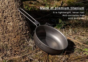 Титанова сковорода зі складною ручкою для кемпінгу Boundless Voyage