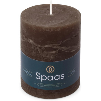 Свічки Spaas Rustic Pillar 80/110 мм 65 шт. - (темно-коричневі)