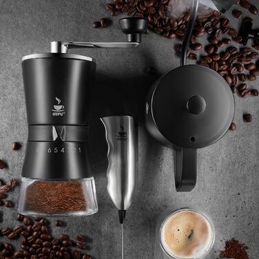 Кавомолка ручна, на 10 чашок Santiago Gefu