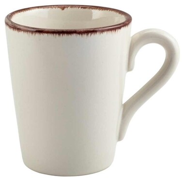 Кухоль, 320 мл, коричневий обідок, GenWare