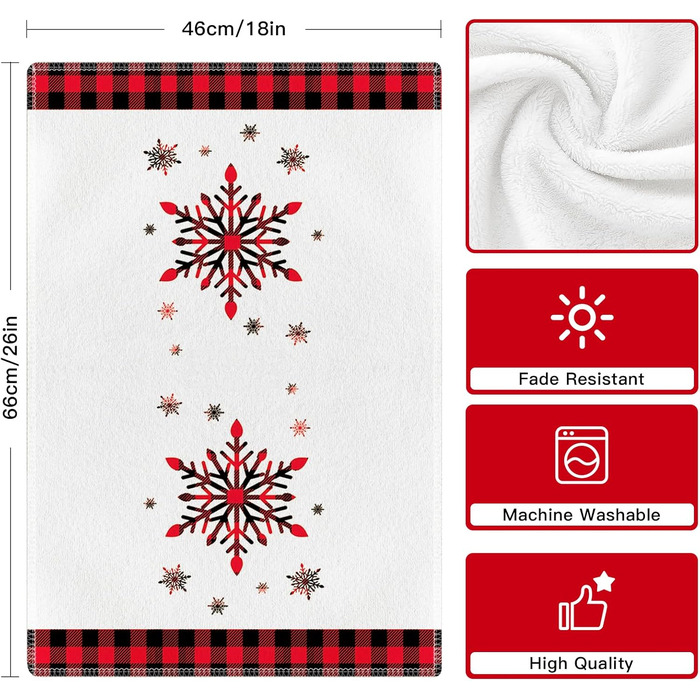 Набір з 2 різдвяних кухонних рушників 45 x 65 см, набір U Ohok