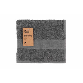 Рушник махровий Ardesto Benefit, 50х90см, 100% бавовна, сірий