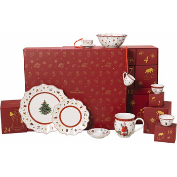 Набір столового посуду на 2 персони, 24 предмети в подарунковій упаковці. Адвент-календар Toy's Delight Villeroy & Boch