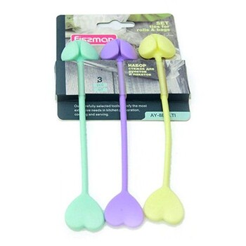 Набір стяжок для рулетів і пакетів Fissman 10 см (8895)