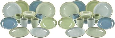Комбінований сервіз на 8 персон, 32 предмети (2 набори по 16 шт. ) Nature Collection Creatable