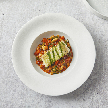 Тарілка для пасти 28 см, Incise Porcelain Lustre, GenWare