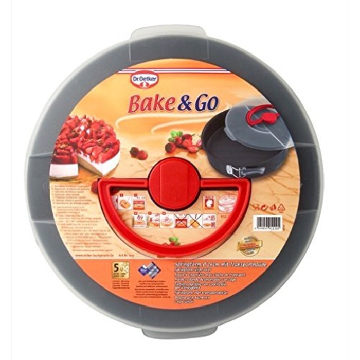 Разъемная форма для выпечки с крышкой Ø 26 см Bake & Go Dr. Oetker