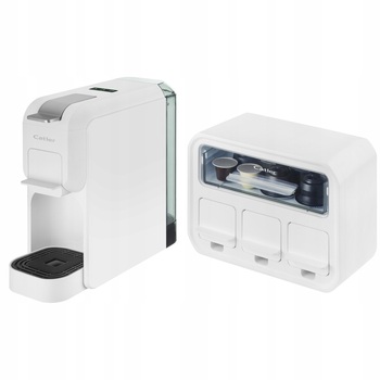 CATLER Кавоварка капсульна Porto 0.8л, капсули, мелена кава, механічне керування, + бокс для адаптерів та капсул, білий