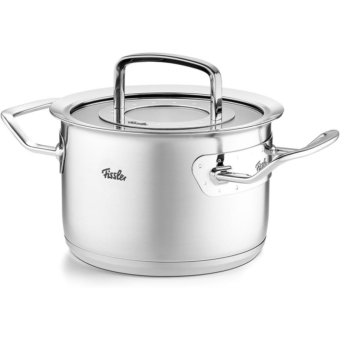 Кастрюля 2,1 л из нержавеющей стали со стеклянной крышкой 16 см Original-Profi Collection Fissler