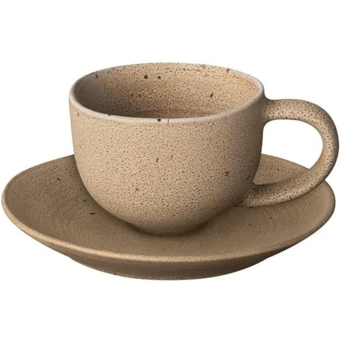 Набір з 2 чашок для еспресо 60 мл з блюдцями, бежевий Kumi Blomus