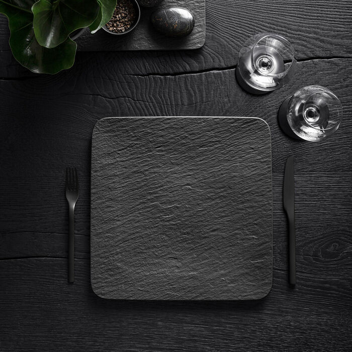 Тарілка 32,5 см Black/Gray Manufacture Rock Villeroy & Boch